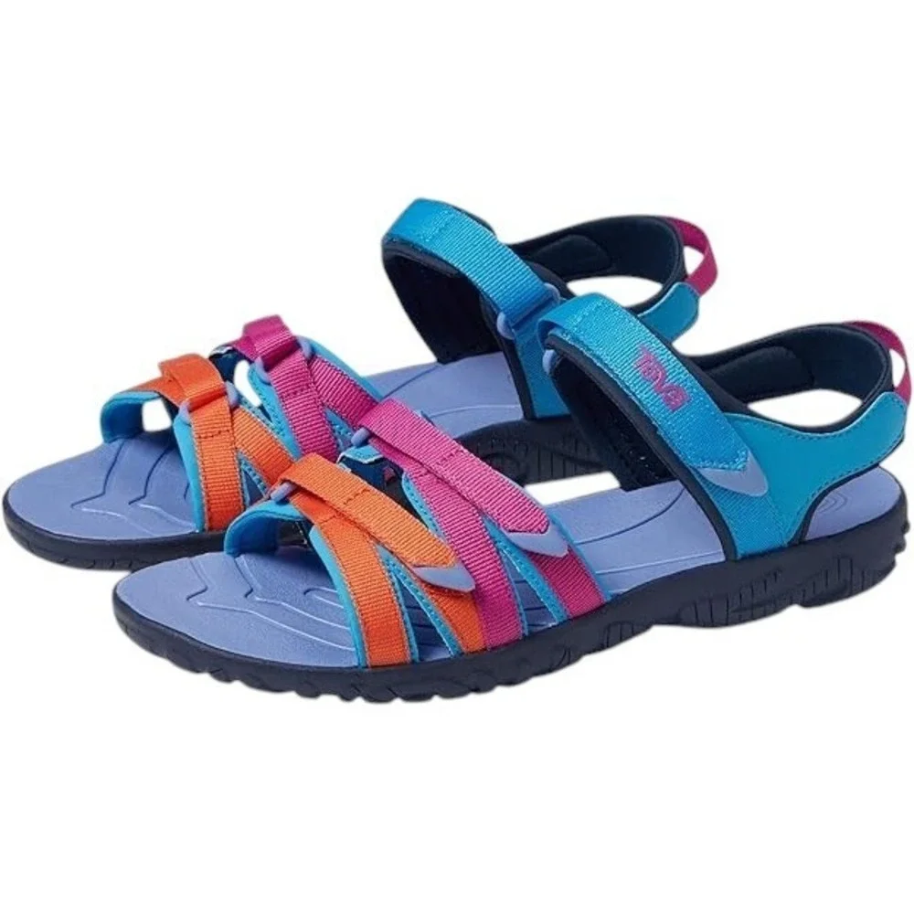 Teva Tirra Girls Sandals Blue Rose Multi Size 6 Big Kid Water Hiking Shoes